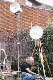 John Hazell G8ACE in QSO